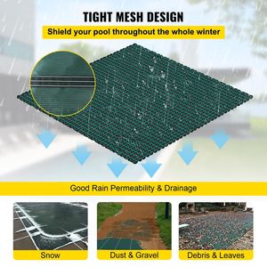 Cubierta de Seguridad para Piscina Verde de 16x32 pies - Material de PVC para Deportes Acuáticos - Product Image 3