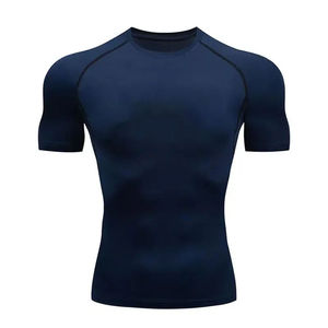 Wholesale Custom Heat-Transfer Printed UPF50 BJJ Rashguard <b>Shirts</b> Men <b>Compression</b> Fitness Gym Shorts Sleeve Breathable MMA <b>Shirt</b> - Product Image 4