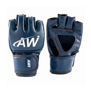 Gants de MMA en cuir AW, demi-doigts, fermeture Velcro, unisexe, équipement d'entraînement d'arts martiaux - Product Image 1