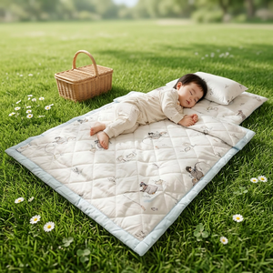 Parure de lit enfant moderne à imprimé animal 3 pièces 400TC en microfibre Tencel lavable, housse de couette scolaire toutes saisons multifonction - Product Image 2