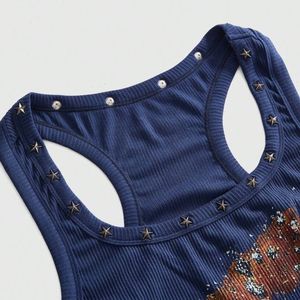 Débardeur côtelé personnalisé pour femme avec motif Sailor Moon, dos nageur, sans manches, décontracté, pour l'été, vente en gros OEM - Product Image 4