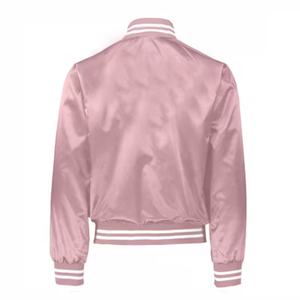 แจ็คเก็ตเบสบอลปักลายโลโก้แบบมีซิป คุณภาพสูง ปี 2026 ขายส่งสำหรับฤดูหนาว ไซส์ใหญ่ กันน้ำ ผ้าซาติน - Product Image 6