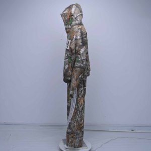 Wholesale Custom Camo Hoodie Sets <b>Oversized</b> Drop Shoulder <b>Joggers</b> Breathable Casual Winter OEM Full Sleeves 100% Cotton High - Product Image 2