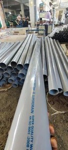 Tuyau de drainage gris en PVC-U Type B, diamètre 75mm 90mm, système de raccordement rapide à joint annulaire, longueur 3 mètres, durable pour l'assainissement et la plomberie - Product Image 2