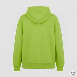 Sweat-shirt à capuche personnalisé de qualité supérieure, vert lime, respirant, en coton épais, streetwear, vêtements d'hiver - Product Image 2