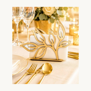Customized Stylish Metal Napkin Holder New Design Decorative Tissue Stand New Arrival Kitchen Table Accessory - Product Image 4