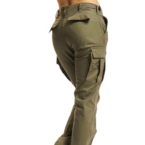 Outfitize International Women <b>Cargo</b> Pants Wholesale <b>Stretch</b> Fabric Slim Fit Comfortable Multi Pocket Trousers Custom Logo Bulk - Product Image 2