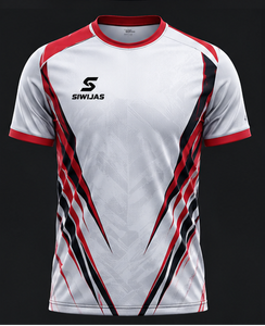 Maillot de football personnalisé à manches courtes, col en V, t-shirt de sport à séchage rapide, kit de match, nom de l'équipe, nom du joueur - Product Image 1