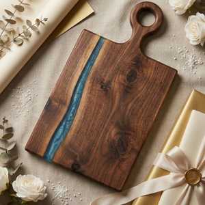 Hand Crafted River Resin Acacia <b>Wood</b> Board | Handmade Cutting & Serving Board - Product Image 5
