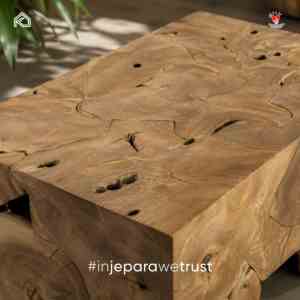 Kaze Solid Teak Root <b>Rustic</b> Antique <b>Coffee</b> <b>Table</b> Handcrafted Home Furniture for Living Room & Hotel Use - Product Image 1