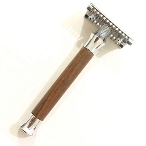 Safety <b>Razor</b> Straight Long Handed Metal Professional Stainless Steel butterfly Open Cut Throats <b>Razor</b> Double Edged Blade <b>Razor</b> - Product Image 6