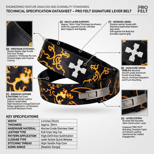 High Performance Training Fitness Safety Genuine Leather All Over Printed Custom Pattern Lever Buckle <b>Belt</b> Workout Gym <b>Belt</b> Men - Product Image 2