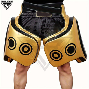 Protector de Muslos para Boxeo 2026 de Alta Visibilidad, Resistente, Personalizable, Color Dorado y Negro, para Entrenamiento de Artes Marciales - Product Image 3