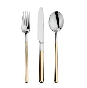 ชุดช้อนส้อมโลหะพรีเมียม สแตนเลสสตีล สำหรับตกแต่งโต๊ะอาหารสไตล์ร่วมสมัย - Product Image 1