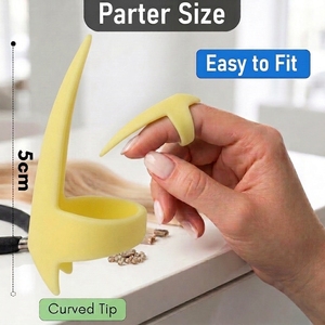 Outil professionnel de séparation des mèches pour extensions capillaires – Séparateur de doigts facile pour la coiffure et l'application - Product Image 4