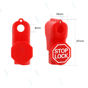 Cửa Hàng Bán Lẻ Chống Trộm Hiển Thị Móc <span class=keywords><strong>Slatwall</strong></span> Móc Móc Móc Dừng Khóa 6Mm Nhựa Màu Đỏ An Ninh Khóa - Product Image 4