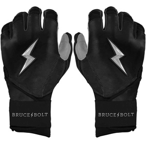 Gants de frappeur de baseball en cuir personnalisés Chrome Nouvelle Série, manchette longue, adhérence supérieure, ajustement professionnel, ambidextres, durables, fermeture auto-agrippante - Product Image 1