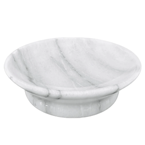 Porte-savon en marbre facile à nettoyer, accessoires de salle de bain et plateau à savon rond en marbre d'excellente qualité - Product Image 1