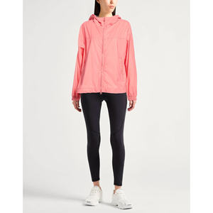 Women's <b>Lightweight</b> Long Sleeve Hoodie Printed Outdoor <b>Running</b> Training Gym <b>Jacket</b> Full Zip Sports Windbreaker OEM Service - Product Image 3