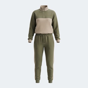 Ensemble de survêtement rose pour femme, fermeture éclair intégrale, col montant, pantalon de jogging sportif avec poches latérales, polyester respirant, vêtements d'automne - Product Image 5
