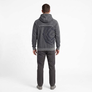 Sudadera con Capucha Personalizada al por Mayor de Fábrica para Hombre, Corte Regular, 100% Algodón, Felpa Francesa Transpirable, Impresión de Goma en Relieve en la Parte Delantera - Product Image 2
