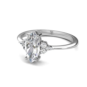 Nuevo Moissanite Diamond 925 Sterling Silver Unique Marquise Wedding Anillo de compromiso Fancy Women Jewelry Destiny Jewelry - Product Image 2