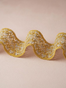 Bordure décorative élégante en dentelle métallique Zari pour vêtements, tenues ethniques et articles d'ameublement - Product Image 6