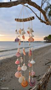 Natural Seashell <b>Wind</b> <b>Chime</b> Premium Handmade Coastal Hanging Ornament for Home Garden Balcony Gift Wholesale Vietnam - Product Image 6