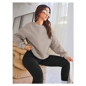 Sudaderas Oversize de Cuello Redondo para Mujer, Estilo Y2K, de Forro Polar, Moda Otoño 2026, Ropa de Invierno Linda para Adolescentes, Suéter Casual y Cómodo - Product Image 2