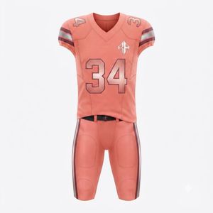 Nuevo Uniforme de Fútbol Americano para Hombre, para Todas las Temporadas, Cuello en V, Impresión por Sublimación, Material 100% Poliéster, Calidad Premium - Product Image 2