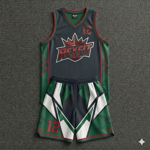 Maillots et shorts de sport unisexes personnalisés sublimés, maillots de basket-ball réversibles avec numéros, uniforme d'équipe de basket-ball - Product Image 5
