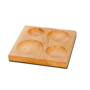 Bloc de façonnage en bois de haute qualité avec 4 cavités rondes pour la création de bijoux, outil de façonnage et de modelage de métaux - Product Image 3