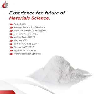 TECHINSTRO Nanopartículas de Dióxido de Titanio, Excelente Actividad Fotocatalítica, Propiedades de Bloqueo UV, Capacidad de 1 kg, OEM/ODM - Product Image 5