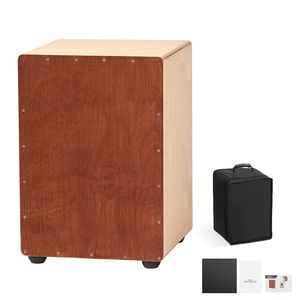 Cajon in Legno di Betulla con Rullante in Acciaio, Conga Acustica in Acero, Borsa da Viaggio Portatile per Uso Musicale - Product Image 1