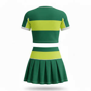 Uniforme de Porristas Personalizado, Material Ligero de Poliéster y Spandex, Falda sin Mangas, Fabricación OEM al por Mayor - Product Image 3