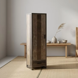 Cicino <b>Small</b> Solid Wood Side Cabinet Minimalist <b>Storage</b> Cabinet for Narrow Space Apartment and Hotel Interior - Product Image 2