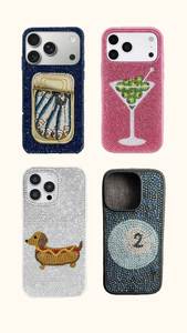 เคสโทรศัพท์ลายลูกปัดนูน PP ขนแปรง งานฝีมืออินเดีย สไตล์โบโฮ เครื่องประดับแฟชั่นสำหรับงานปาร์ตี้ยามเย็น ดีไซน์ล่าสุดจาก Guru - Product Image 5