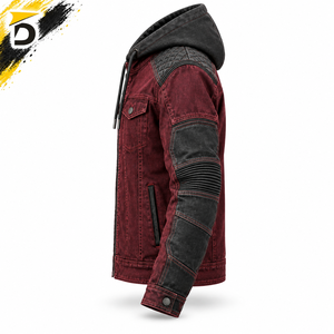 For <b>Jeans</b> Hoodie Winter Breathable Windproof Durable Construction Casual Moto & <b>Biker</b> Style Outdoor Clothing - Product Image 4