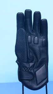 Guantes de Motocross de Cuero Negro para Invierno, al por Mayor, con Logotipo OEM Personalizado, Duraderos, Antideslizantes, con Palma Acolchada, Impermeables, con Certificación CE - Product Image 2