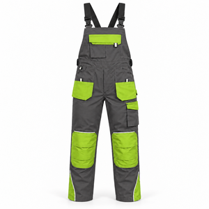 Overol de Trabajo para Hombre OEM, Reforzado en las Rodillas, con Bolsillos para Herramientas, Tirantes Ajustables, Uniforme de Trabajo para Carpintero - Product Image 1