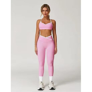 Ensemble de compression pour femmes, dernière tendance de la mode, respirant, pour le yoga et l'entraînement - Product Image 1