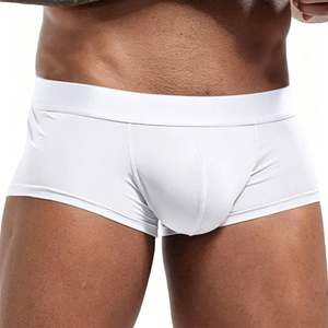 Sexy Soft Comfortable Breathable Men's Trunk <b>Boxer</b> Briefs Underwear 100% Cotton OEM <b>Custom</b> Logo Anti-Bacterial Eco-Friendly - Product Image 2