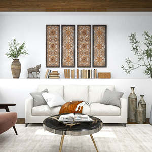 Vase de sol en métal exclusif pour améliorer les halls d'hôtel et les zones de réception aux prix de gros de l'Inde - Product Image 3