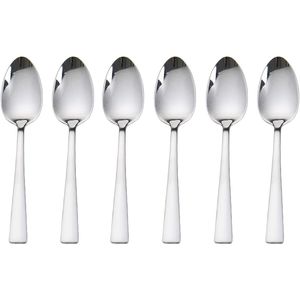 Set di 6 Cucchiaini da Tè e Caffè in Acciaio Inox 18/0, 16 cm, Argento, Cucchiaini da Dessert - Product Image 1