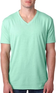 Camiseta de Cuello en V para Hombre, Manga Corta, 100% Algodón - Product Image 6
