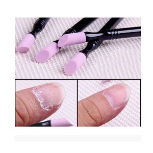 3 Limas de Uñas Desechables de Doble Cara, Grano 100, con Cabezales de Esponja Rosa, 9 cm, Mini Limas de Acero Inoxidable para Manicura (Color - Product Image 5
