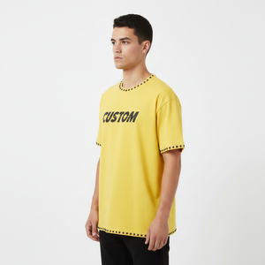 เสื้อยืดแฟชั่นประดับเพชรระดับพรีเมียม รับผลิตแบบ OEM ODM โรงงานผลิตเสื้อผ้าแบรนด์ส่วนตัว - Product Image 3