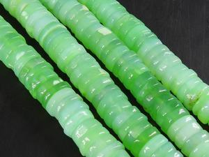 Cuentas de Ópalo Verde - Pulido Liso - Forma de Moneda/Rueda - Piedra Suelta - Hilo de 16 Pulgadas - Suministros para Mayoristas - Nueva Llegada - Product Image 4