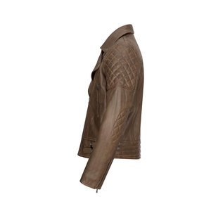 Chaqueta de Cuero Genuino para Hombre, Estilo Motociclista, Informal, para Invierno, Suave, Duradera, Cómoda, Abrigo de Moda Urbana - Product Image 2