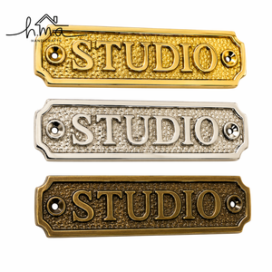 Kitchen <b>Door</b> Sign Solid Brass Engraved Name <b>Plate</b> Vintage Style Wall Plaque Decorative Home Kitchen Room Sign Hardware - Product Image 2